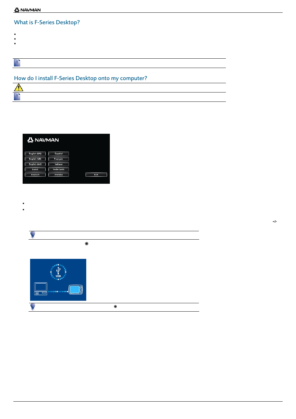What is f-series desktop, How do i install f-series desktop onto my computer | Navman F20 User Manual | Page 4 / 10