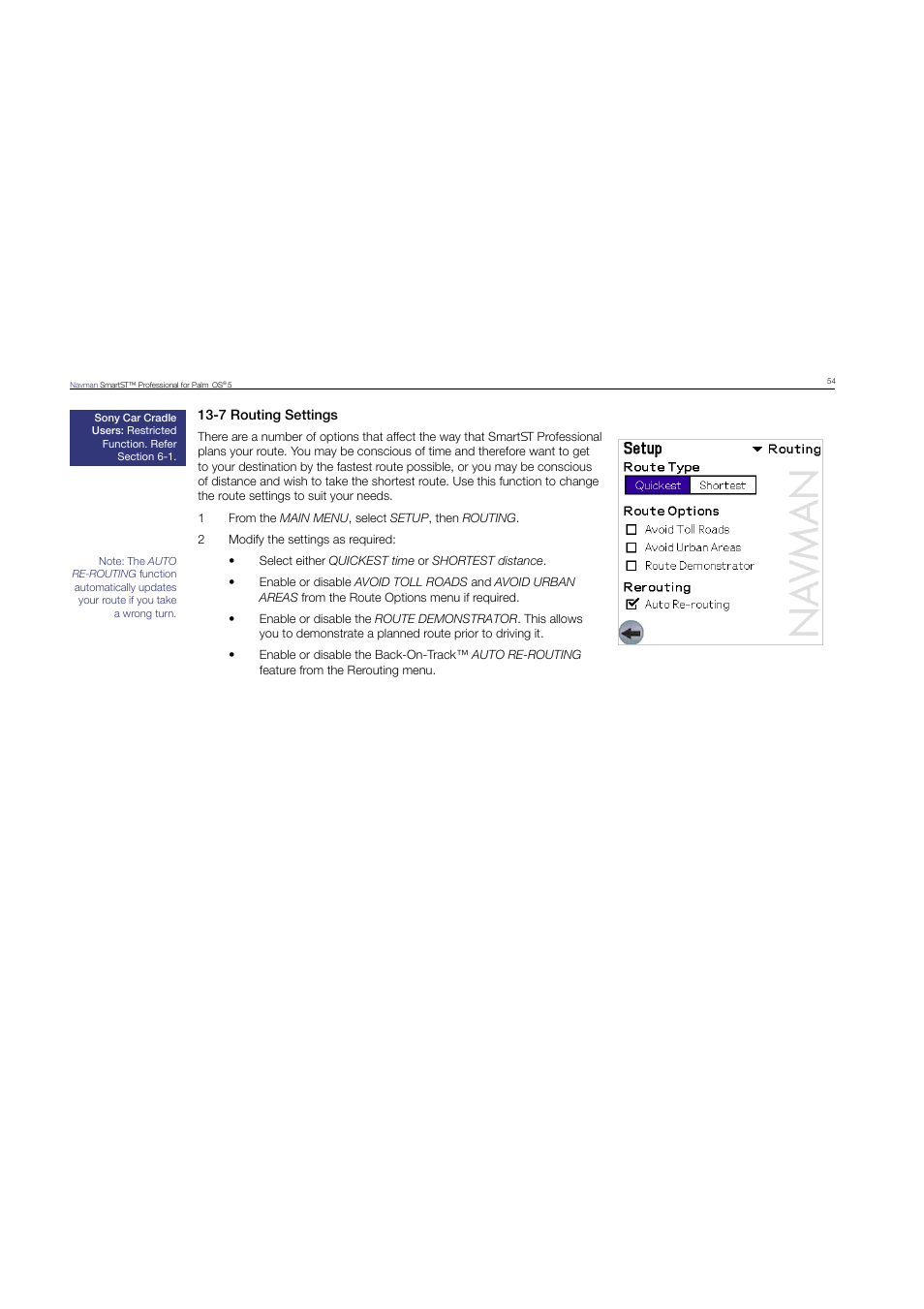 Navman SmartST Professional User Manual | Page 54 / 60