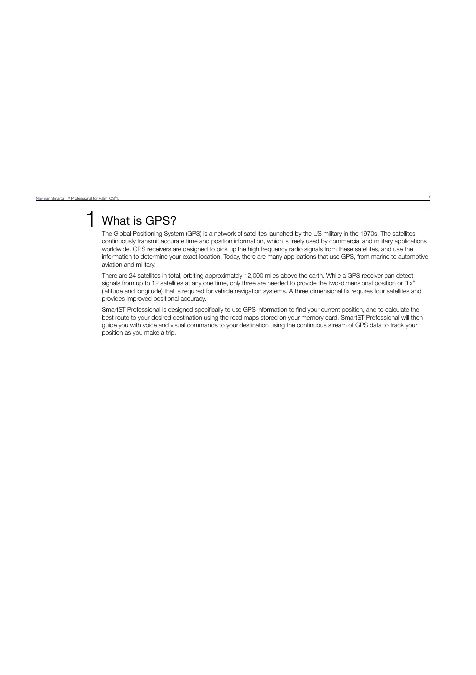 What is gps | Navman SmartST Professional User Manual | Page 7 / 60