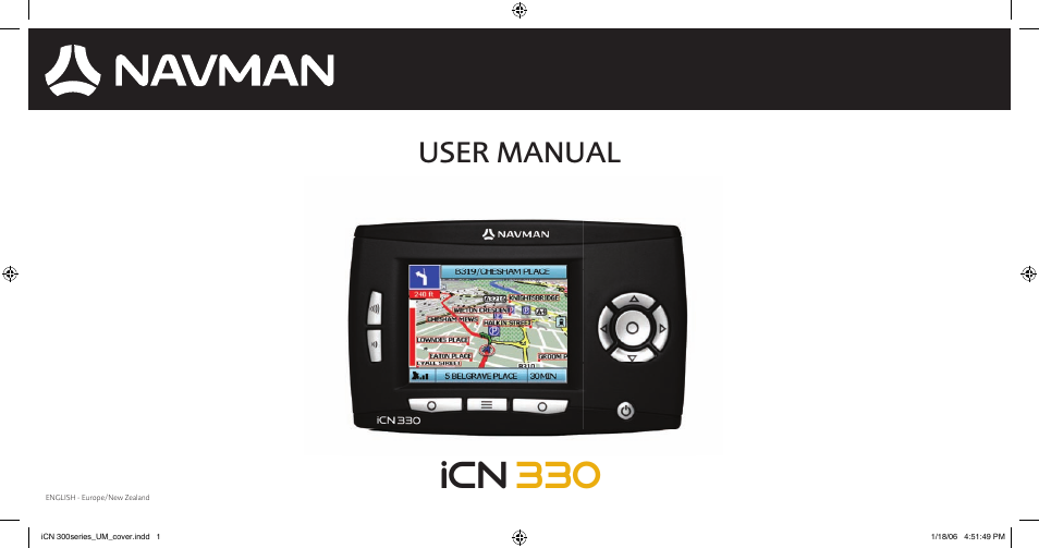 Navman ICN 330 User Manual | 16 pages