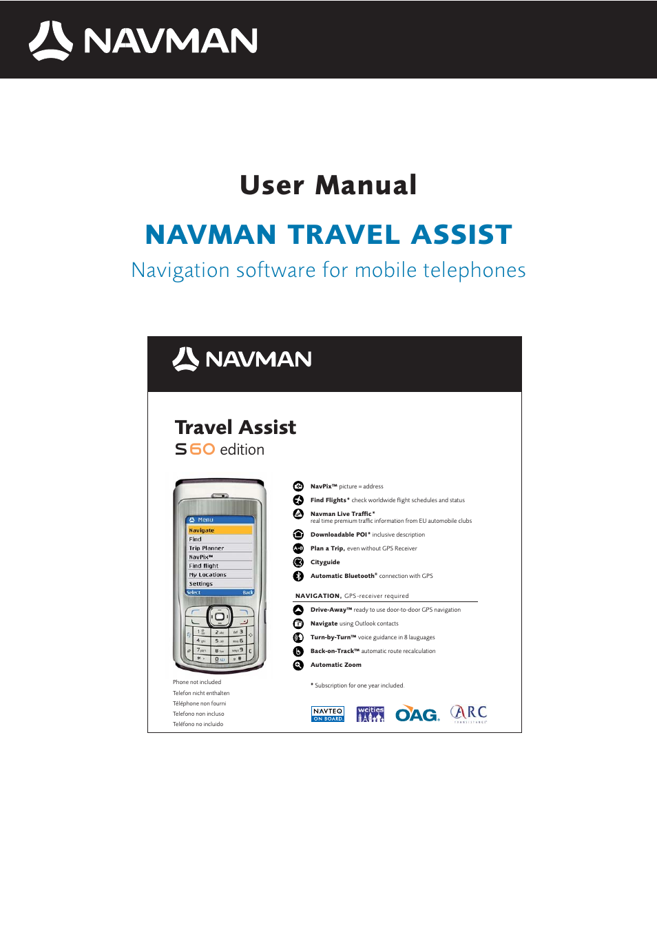 Navman S60 User Manual | 15 pages
