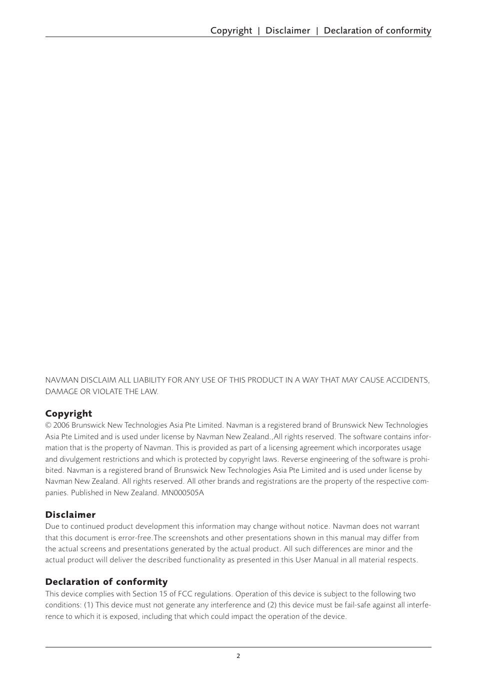 Navman S60 User Manual | Page 2 / 15