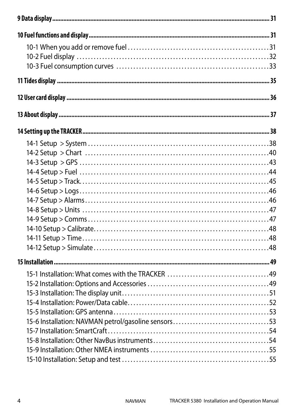 Navman 5380 User Manual | Page 4 / 64