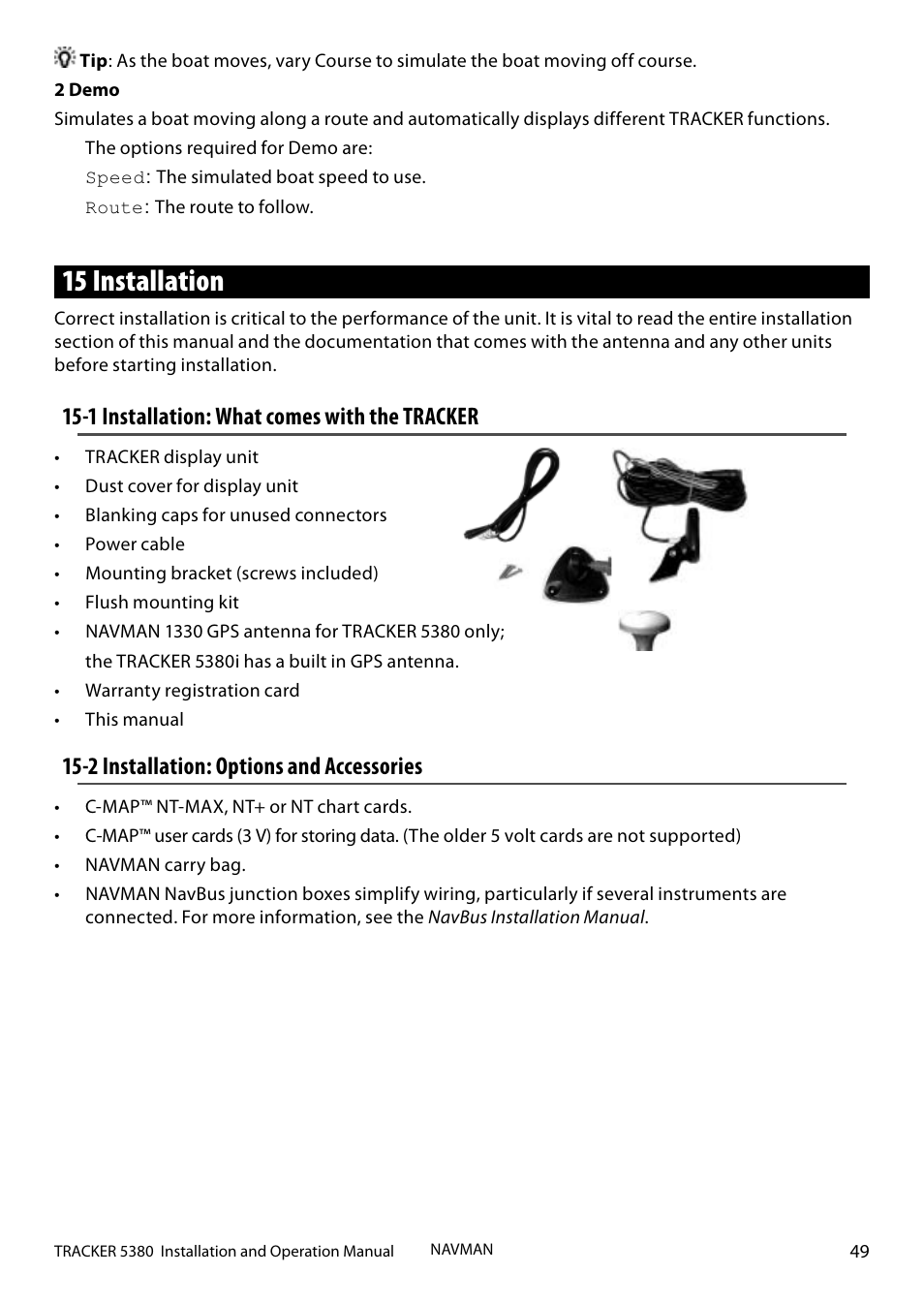 15 installation | Navman 5380 User Manual | Page 49 / 64