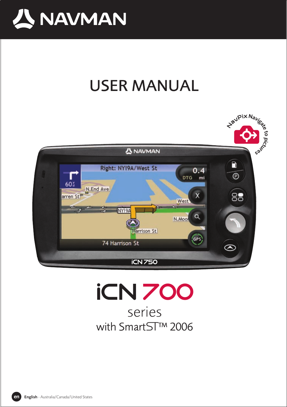 Navman iCN-700 Series User Manual | 128 pages
