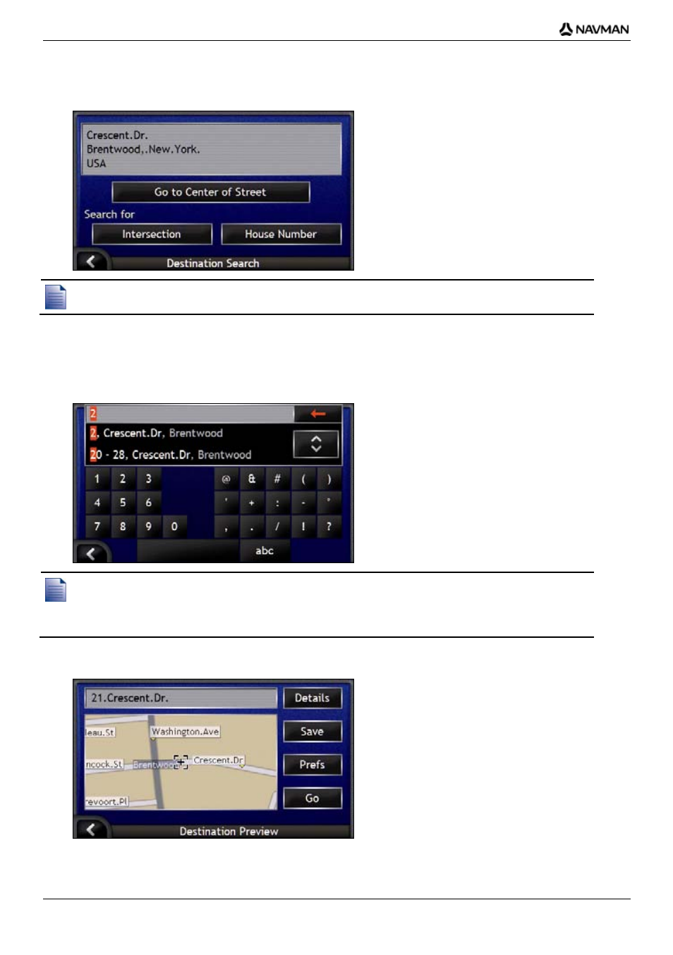 Search for the house number, Icn 700 series | how do i go from a to b | Navman iCN-700 Series User Manual | Page 28 / 128