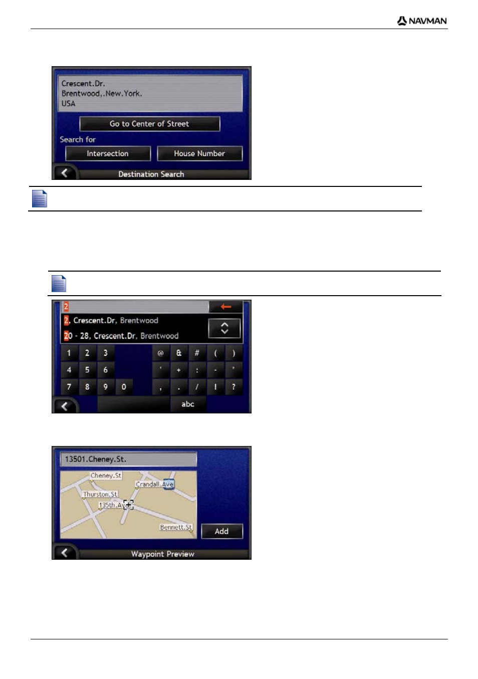 Search for the house number | Navman iCN-700 Series User Manual | Page 34 / 128