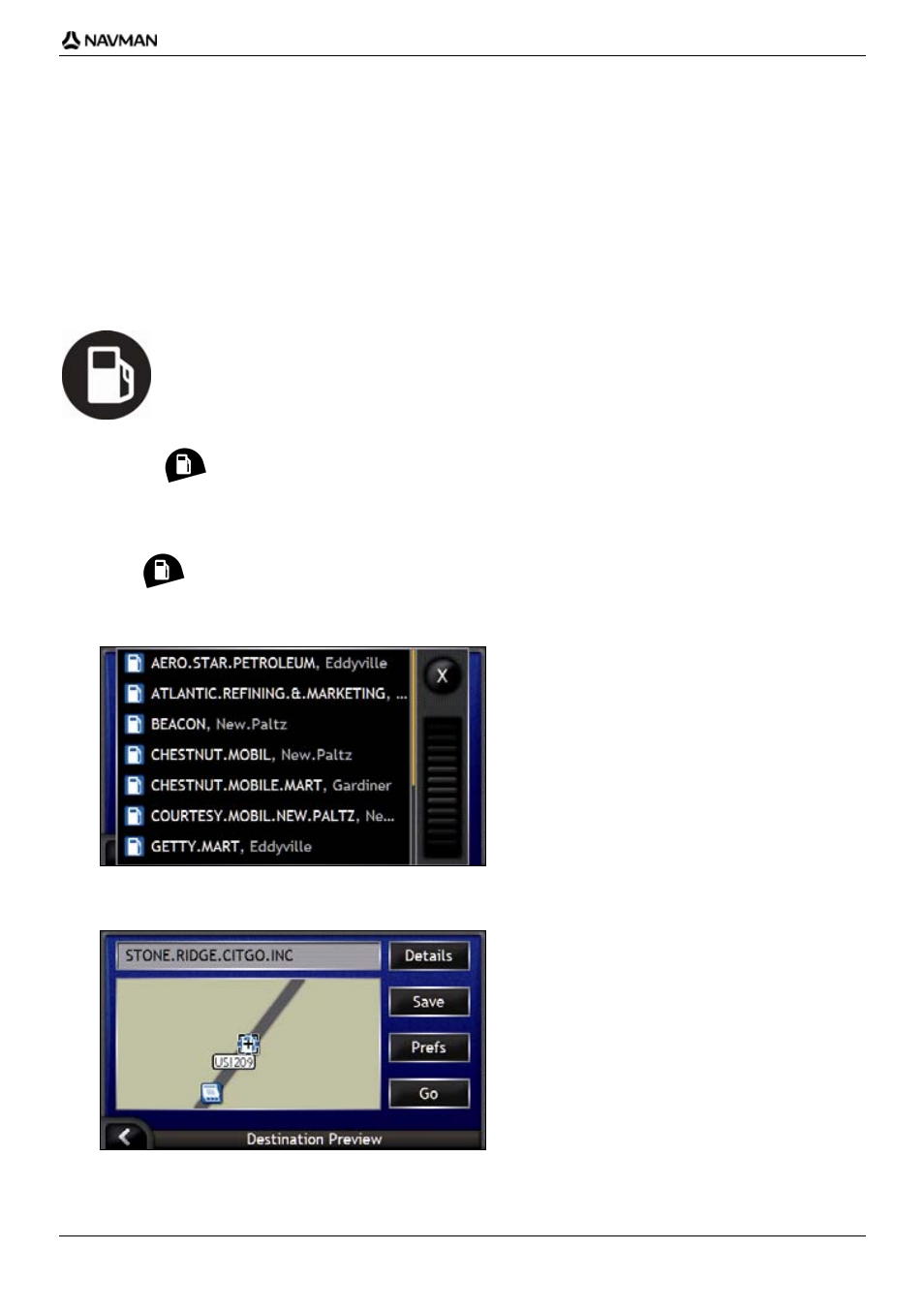 How do i search for a landmark or venue, How do i find the nearest gas station | Navman iCN-700 Series User Manual | Page 37 / 128
