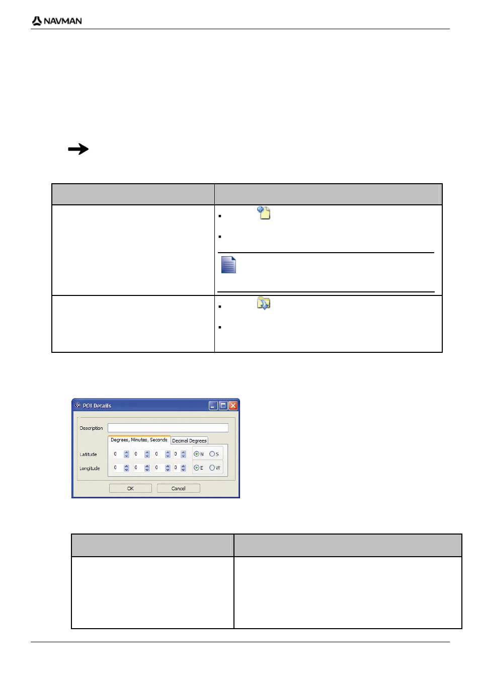How do i create a custom poi file, Map points of interest, If you want to ... then | If you know ... then | Navman iCN-700 Series User Manual | Page 91 / 128