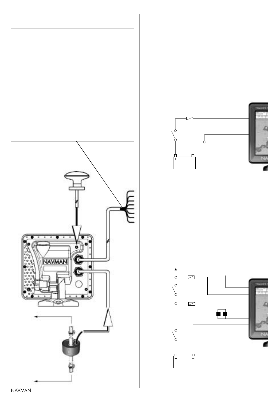 Installation, Auto power wiring, Basic wiring | Navman TRACKER 5100I User Manual | Page 35 / 42