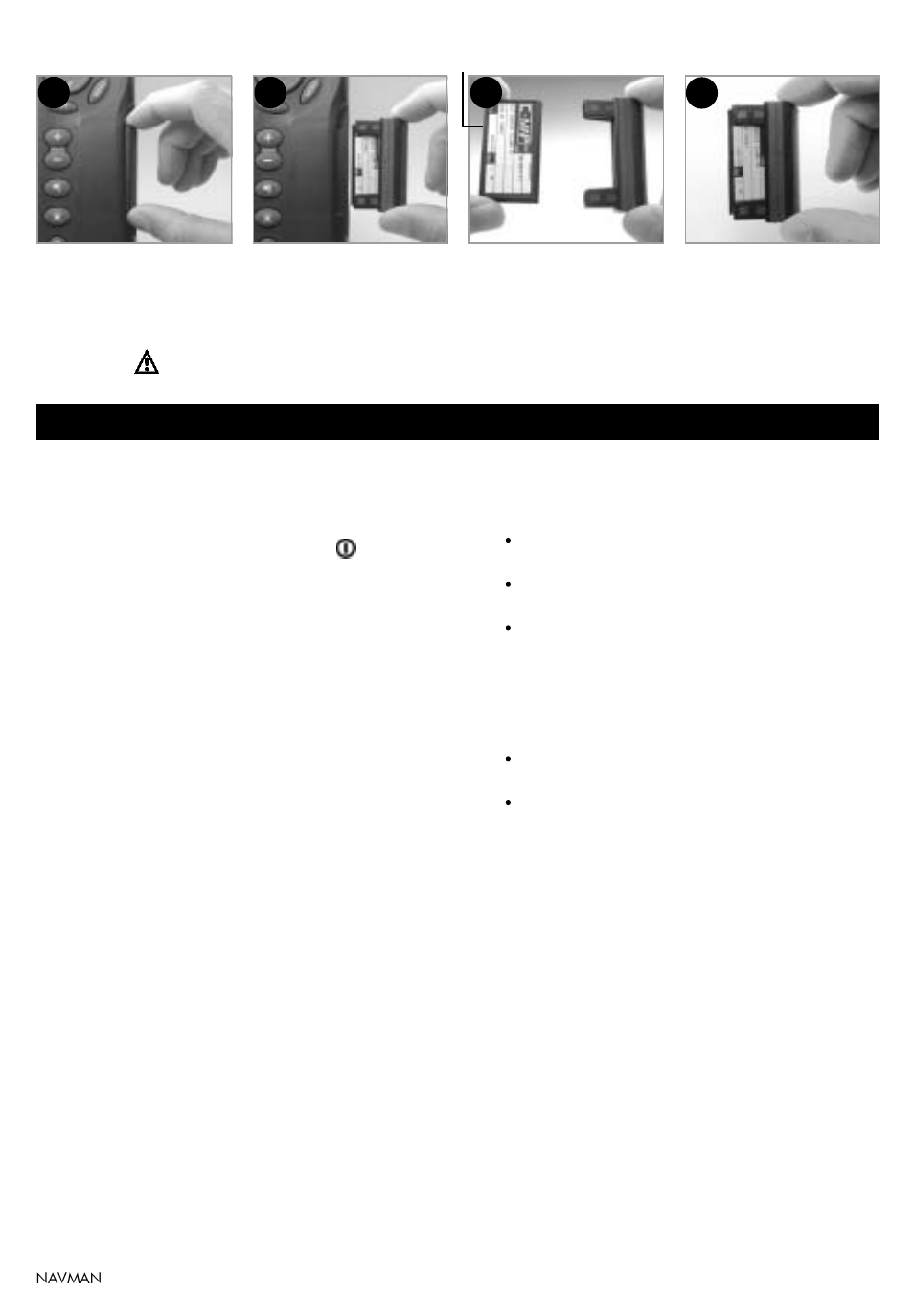 3 removing and replacing the display unit, Changing the plug-in card | Navman TRACKER 5100I User Manual | Page 7 / 42