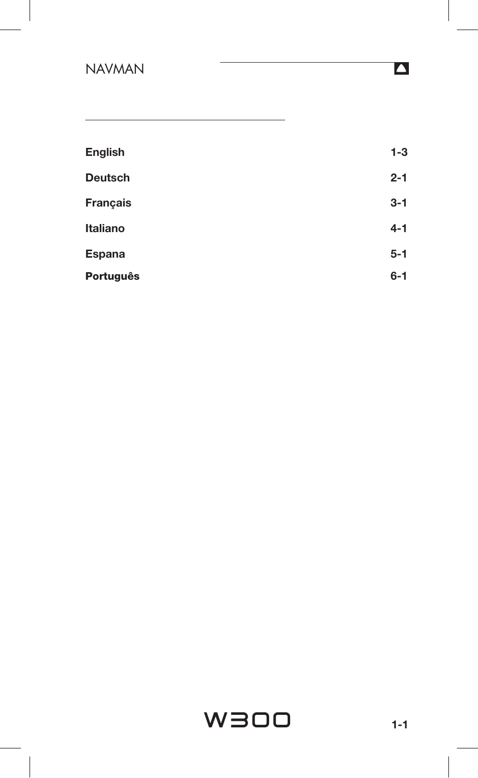 Navman Sport Tool W300 User Manual | 26 pages