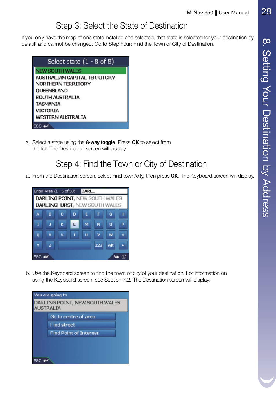 Navman M-Nav 650 User Manual | Page 29 / 84