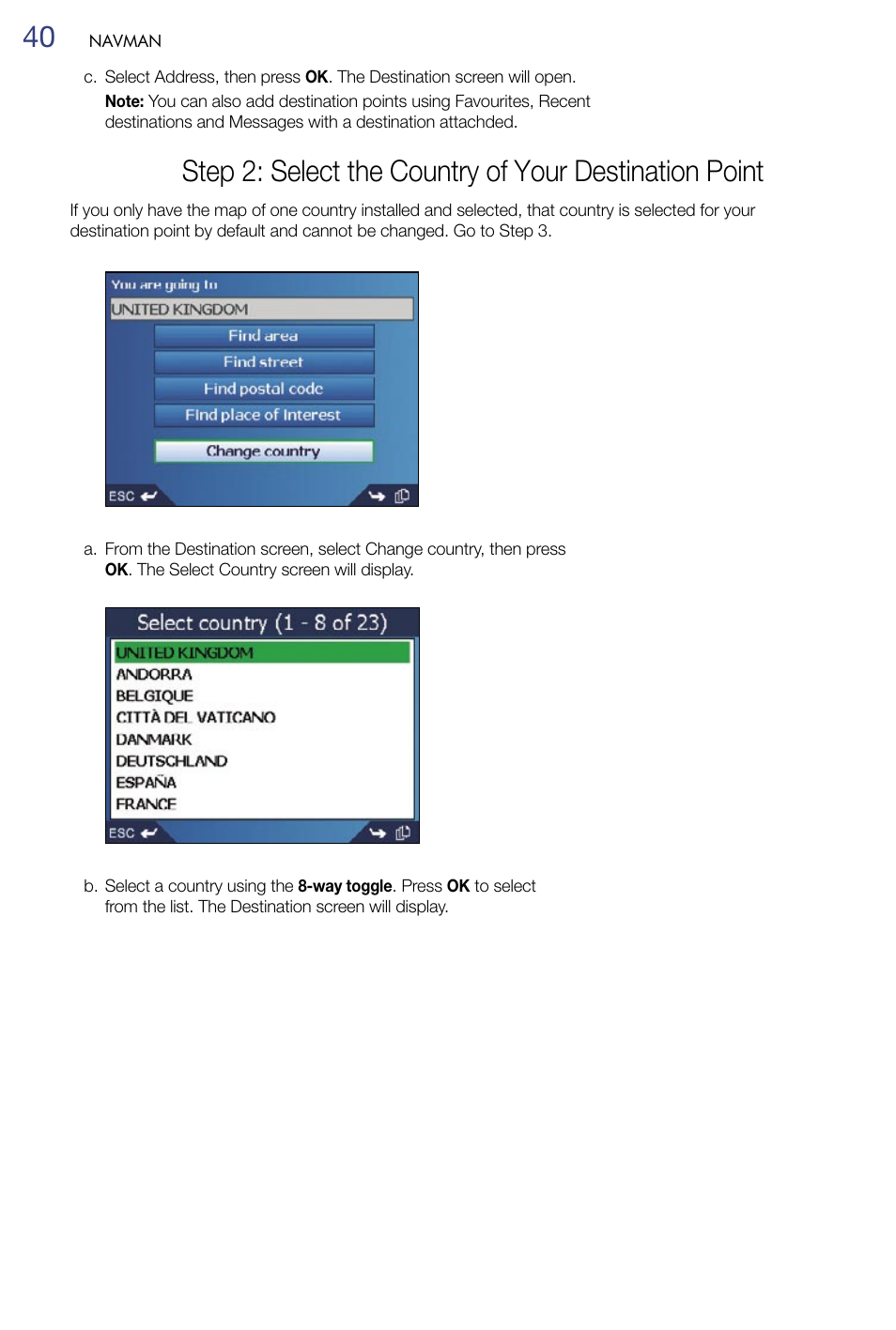 Navman M-Nav 650 User Manual | Page 40 / 84