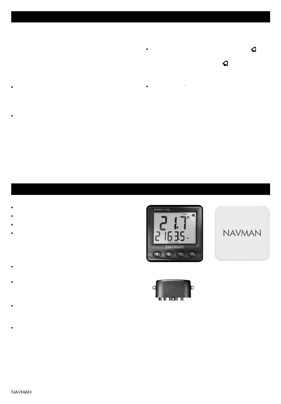 3 systems of several instruments, 1 navbus, 2 nmea | 2 other parts required, 3 accessories | Navman 3100 User Manual | Page 7 / 16