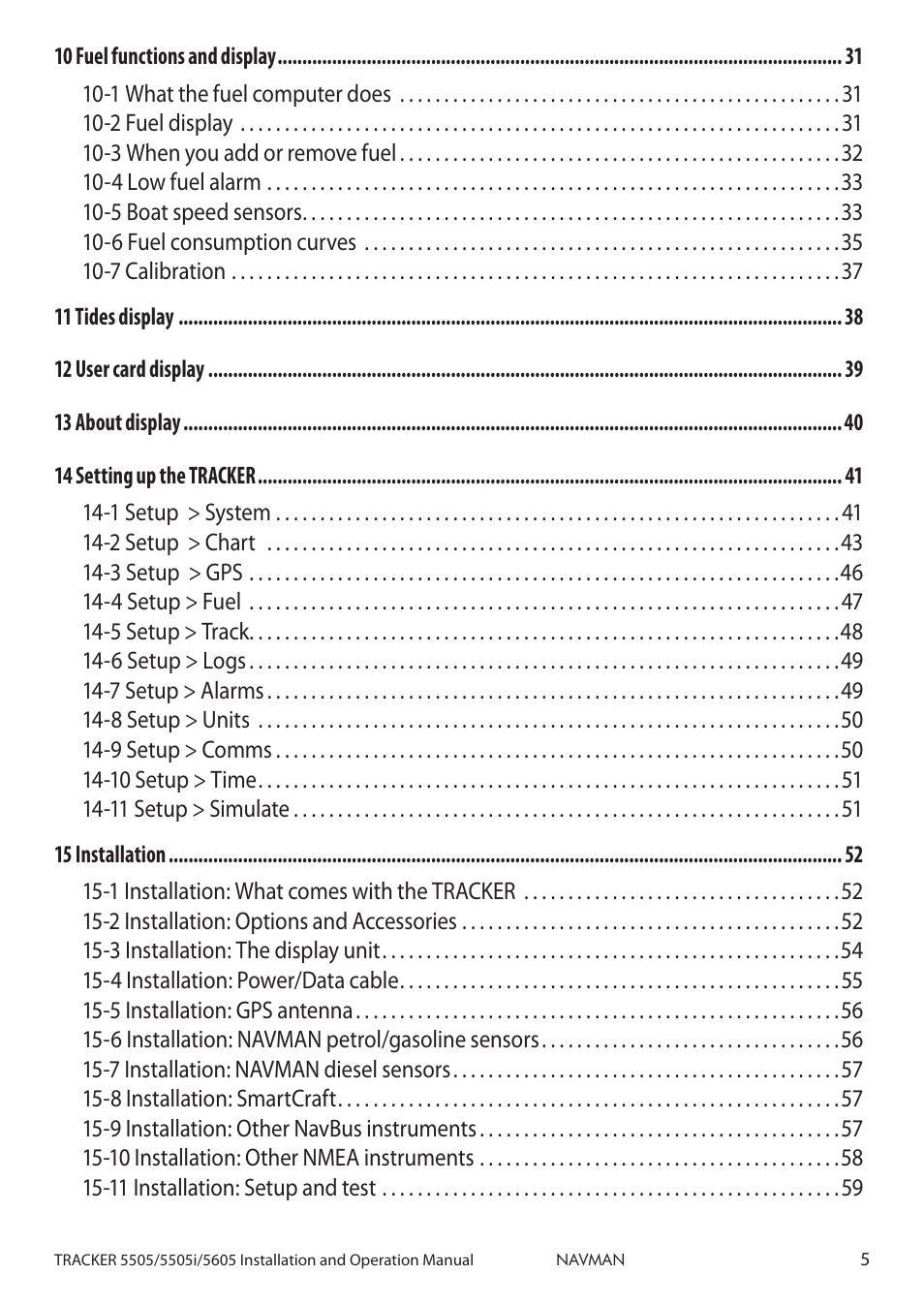 Navman 5605 User Manual | Page 5 / 68