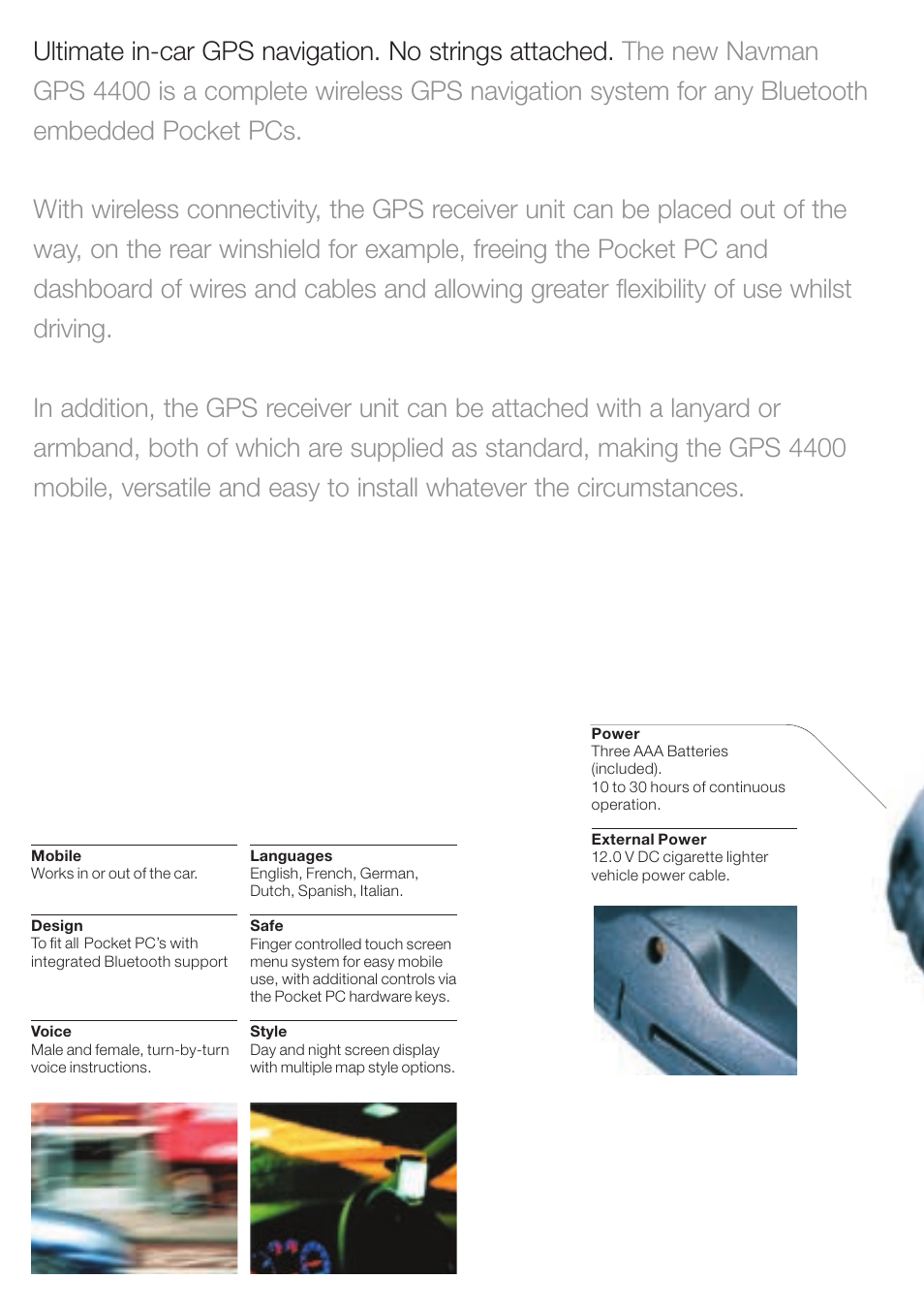 Navman GPS 4400 User Manual | Page 2 / 8