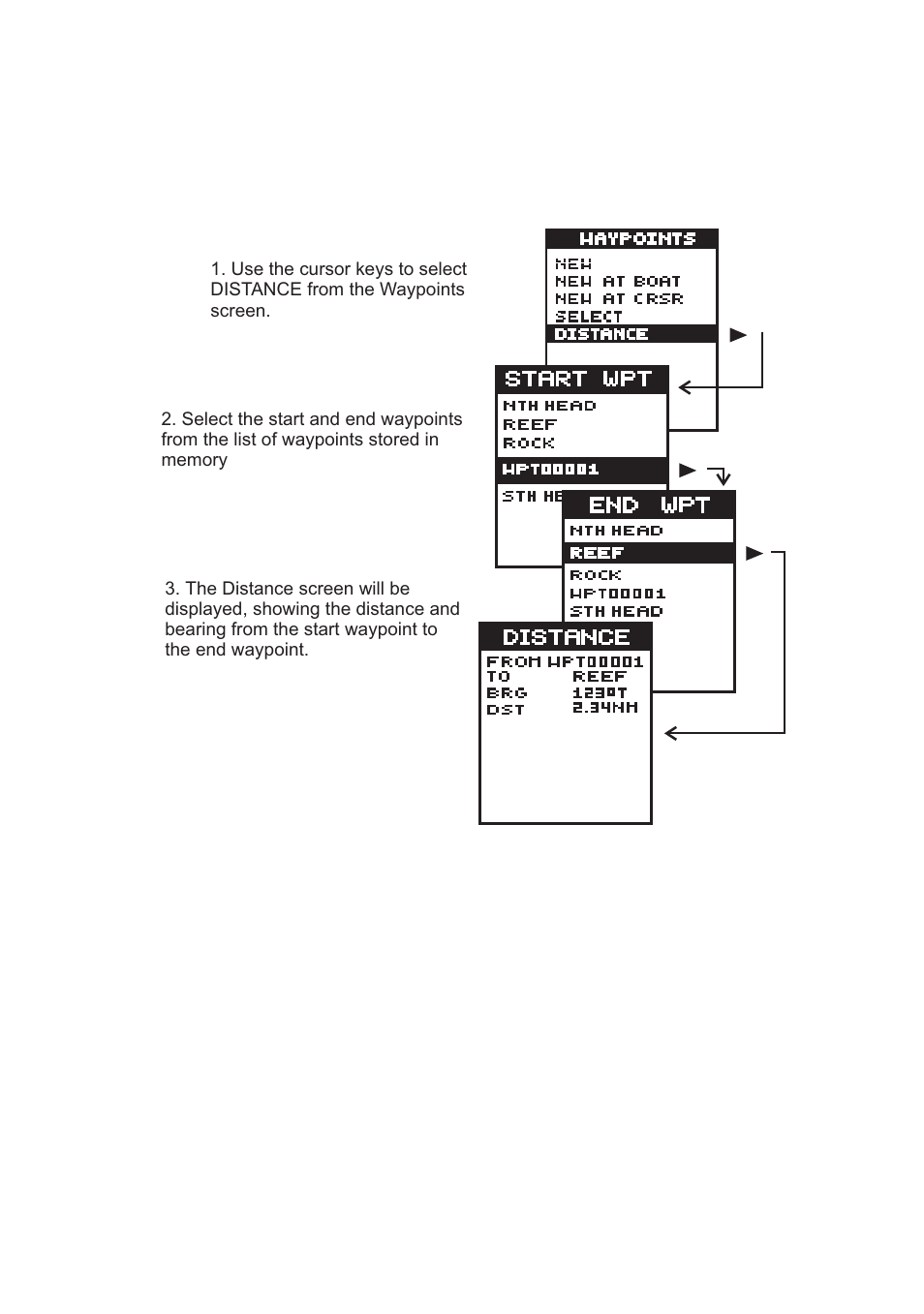 7 distance calculations | Navman Tracker500/500i User Manual | Page 27 / 44