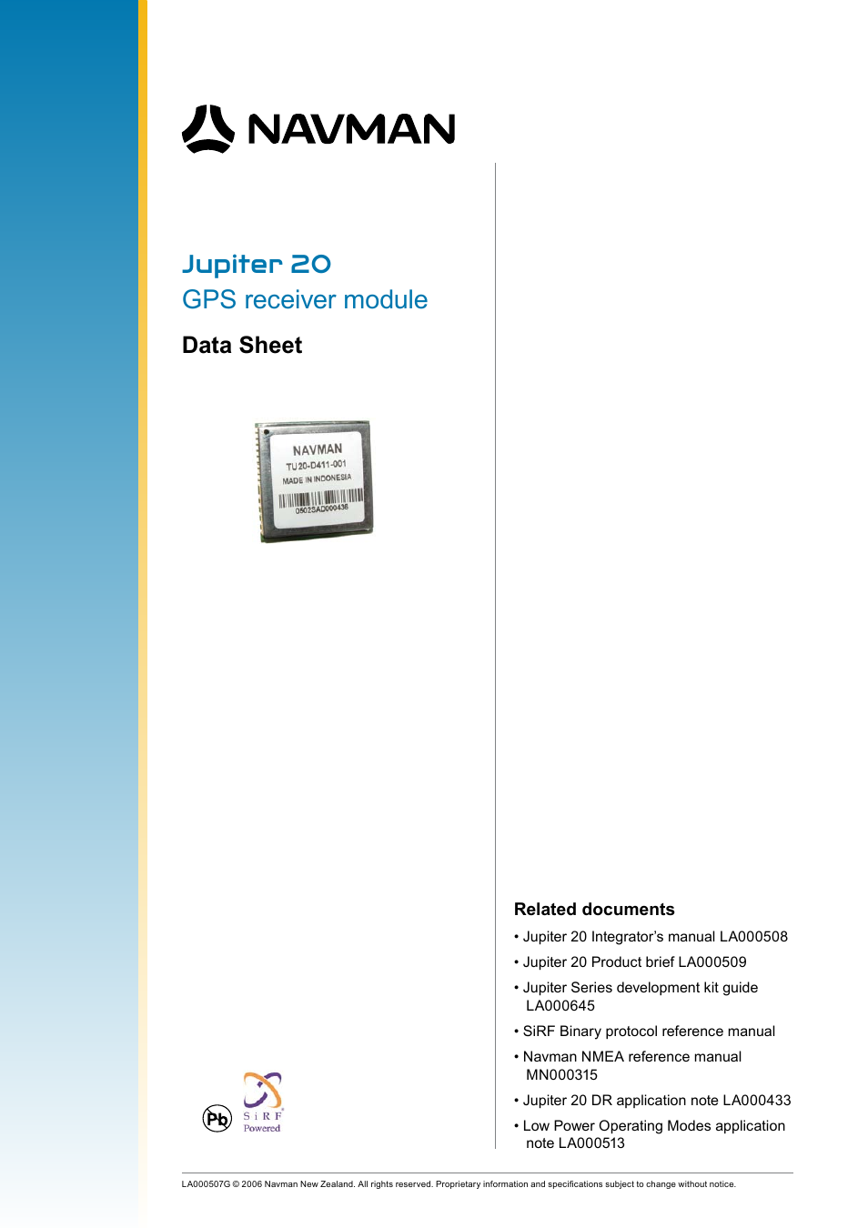 Navman LA000508 User Manual | 18 pages