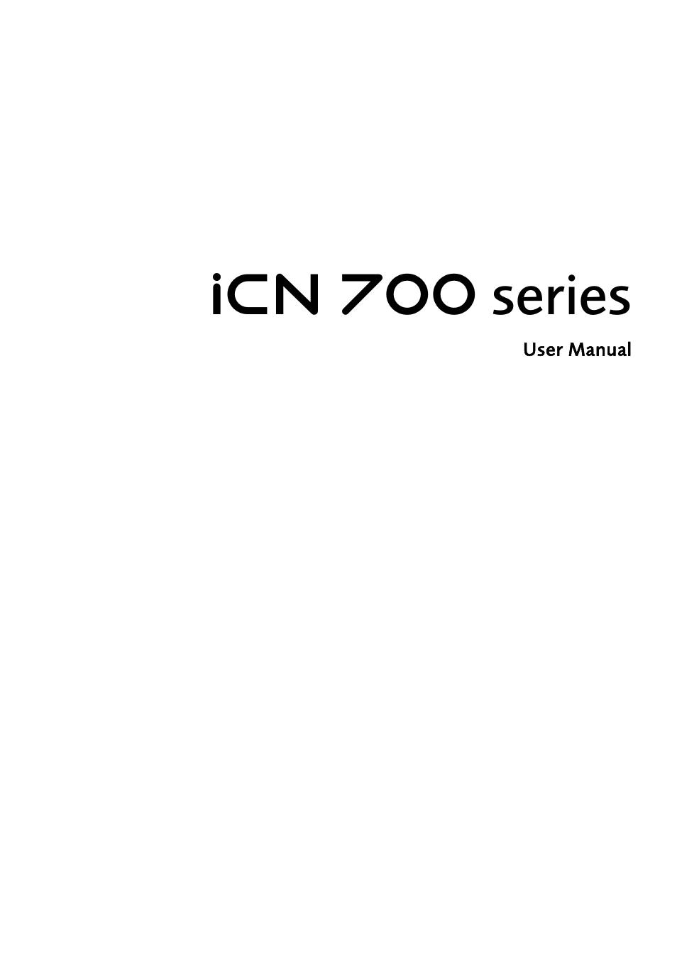 Icn 700 series | Navman iCN700 User Manual | Page 3 / 124