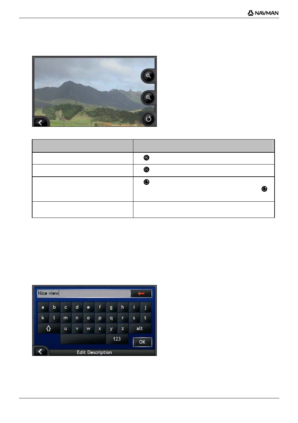 How do i view a photo in full-screen, How do i create a title for a photo, If you want to ... then | Navman iCN700 User Manual | Page 62 / 124