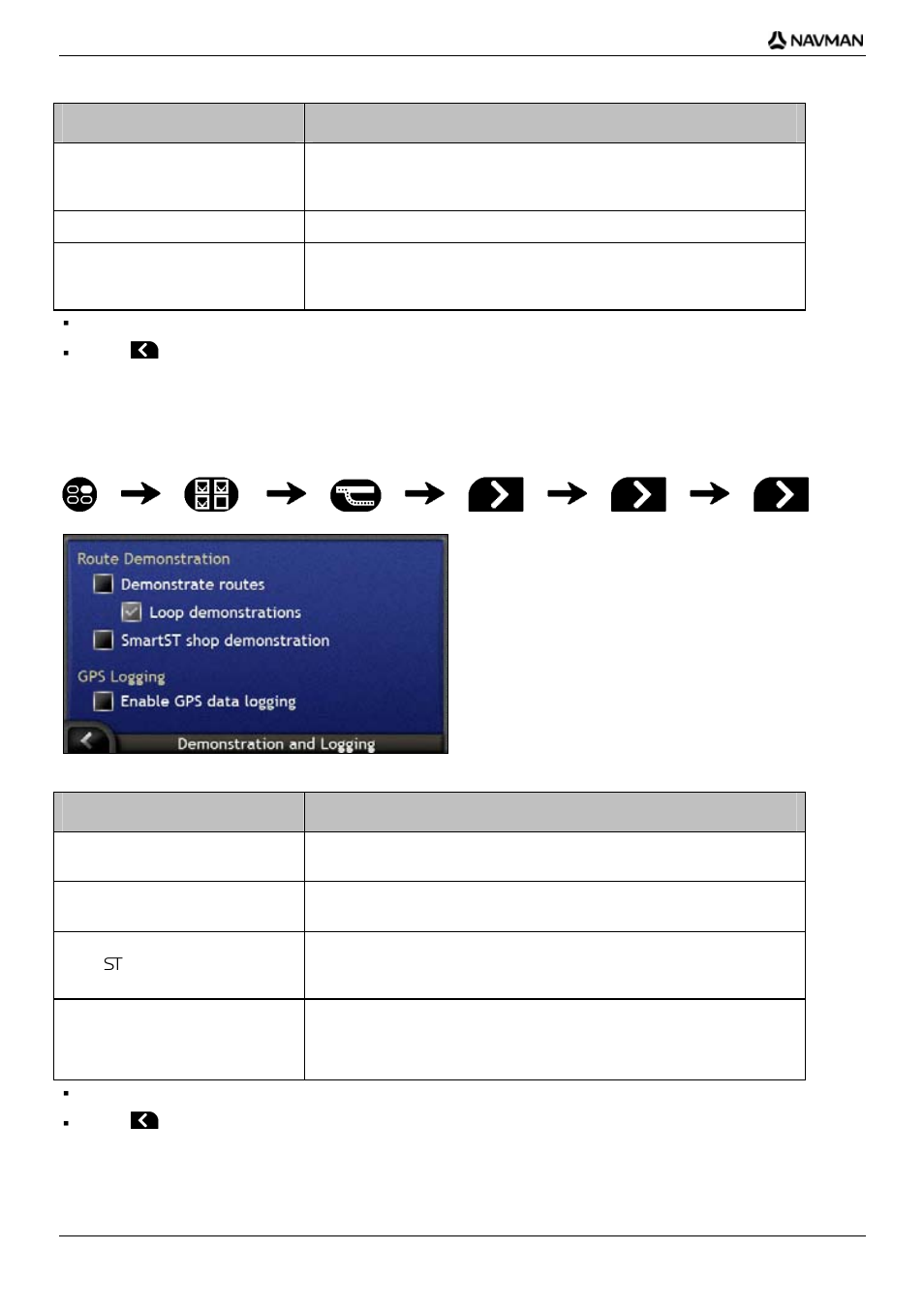 Demonstration and logging | Navman iCN700 User Manual | Page 98 / 124