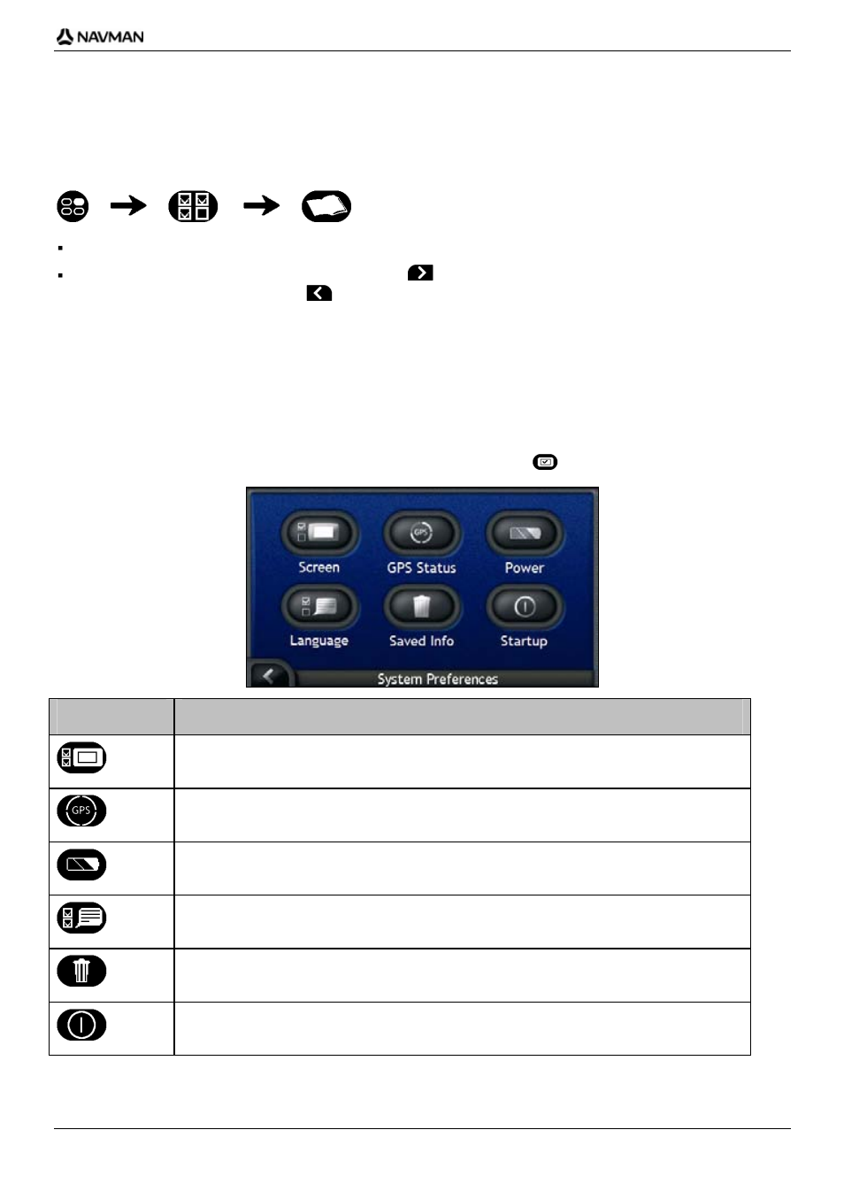 Tutorial, System preferences, Element description | Navman iCN700 User Manual | Page 99 / 124