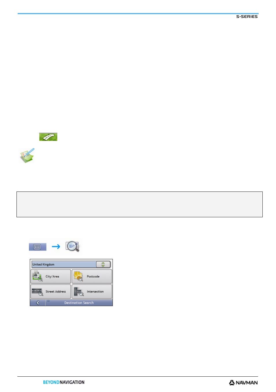 How do i search for an address, Case study: how do i search for an address, How do i navigate to a navpix?" on | Navman S-Series User Manual | Page 18 / 133