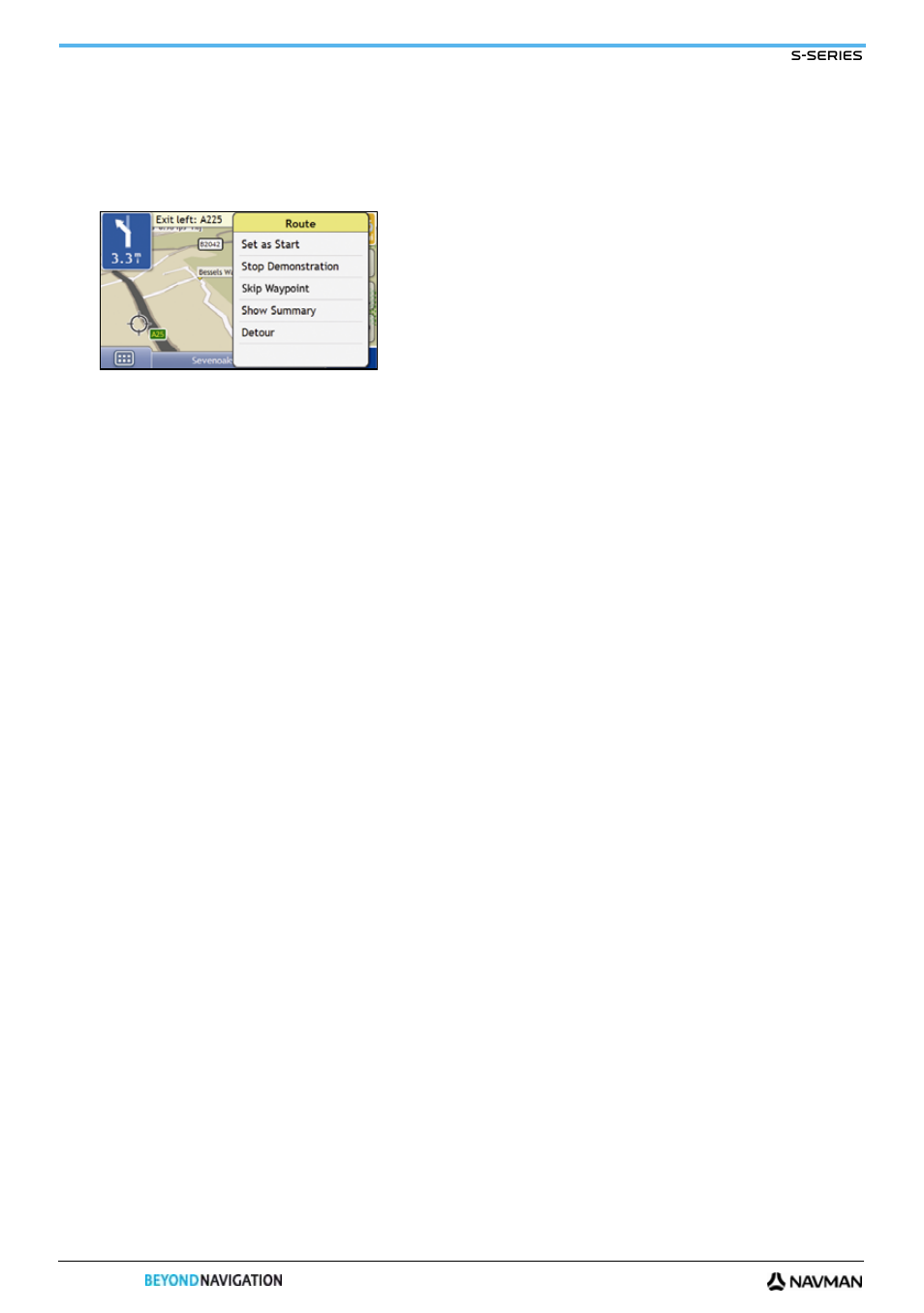 How do i skip a waypoint during a multi-stop trip | Navman S-Series User Manual | Page 26 / 133