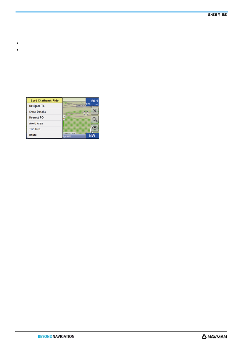 How do i preview a route | Navman S-Series User Manual | Page 46 / 133