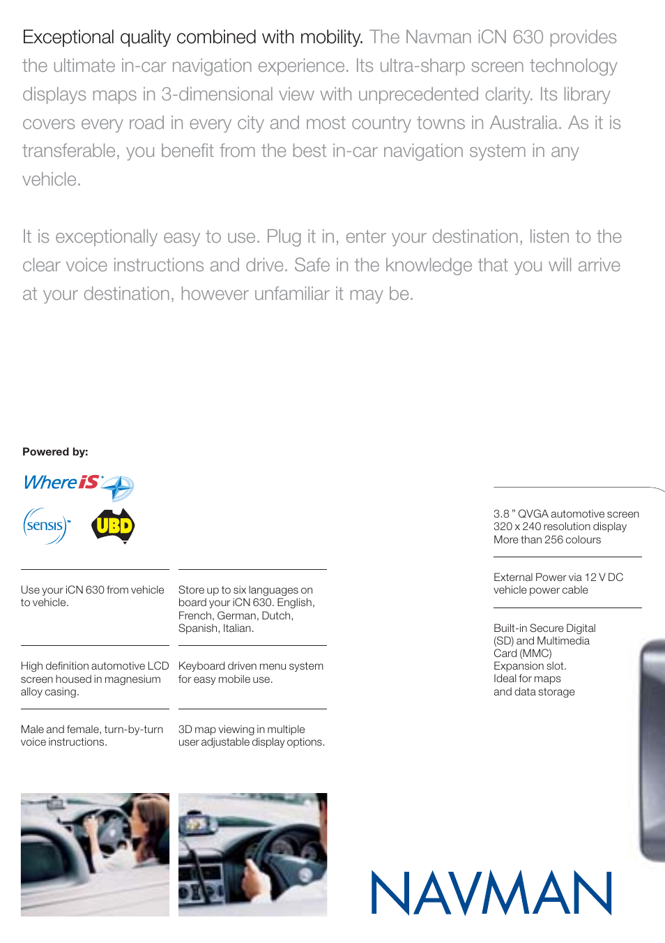 Navman 630 User Manual | Page 2 / 8