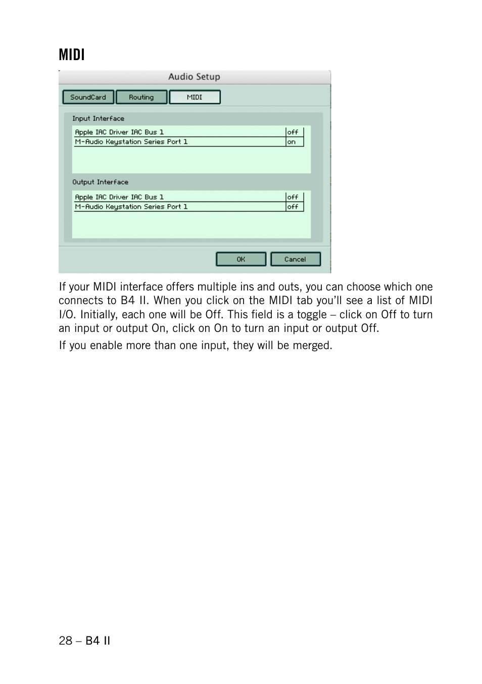 Midi | Native Instruments B4 II User Manual | Page 28 / 88