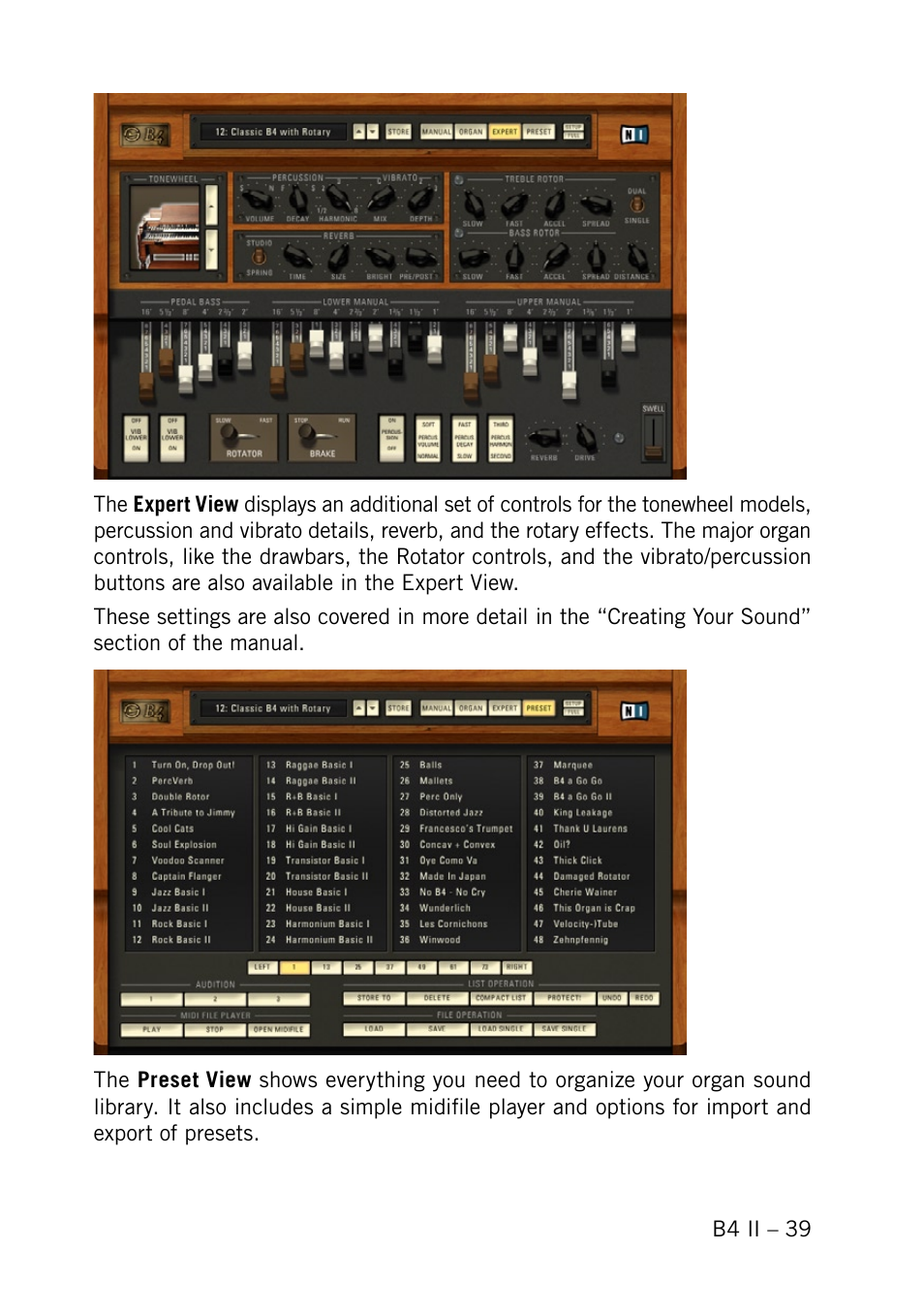 Native Instruments B4 II User Manual | Page 39 / 88