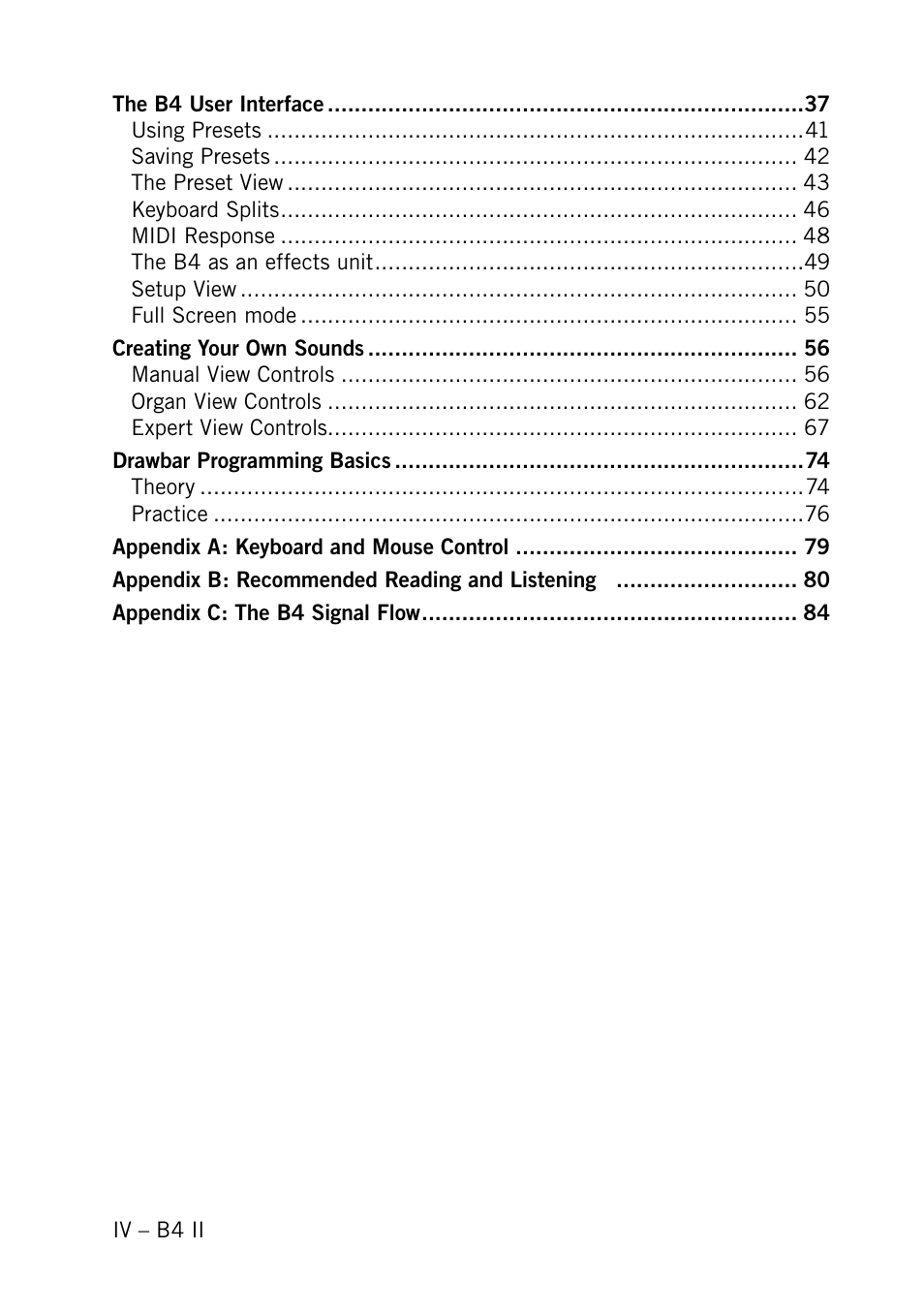 Native Instruments B4 II User Manual | Page 4 / 88