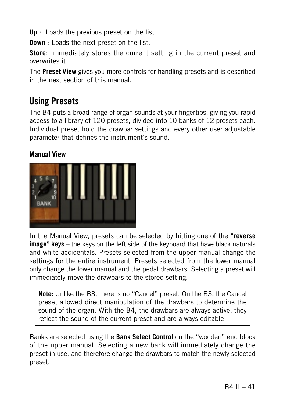 Using presets | Native Instruments B4 II User Manual | Page 41 / 88