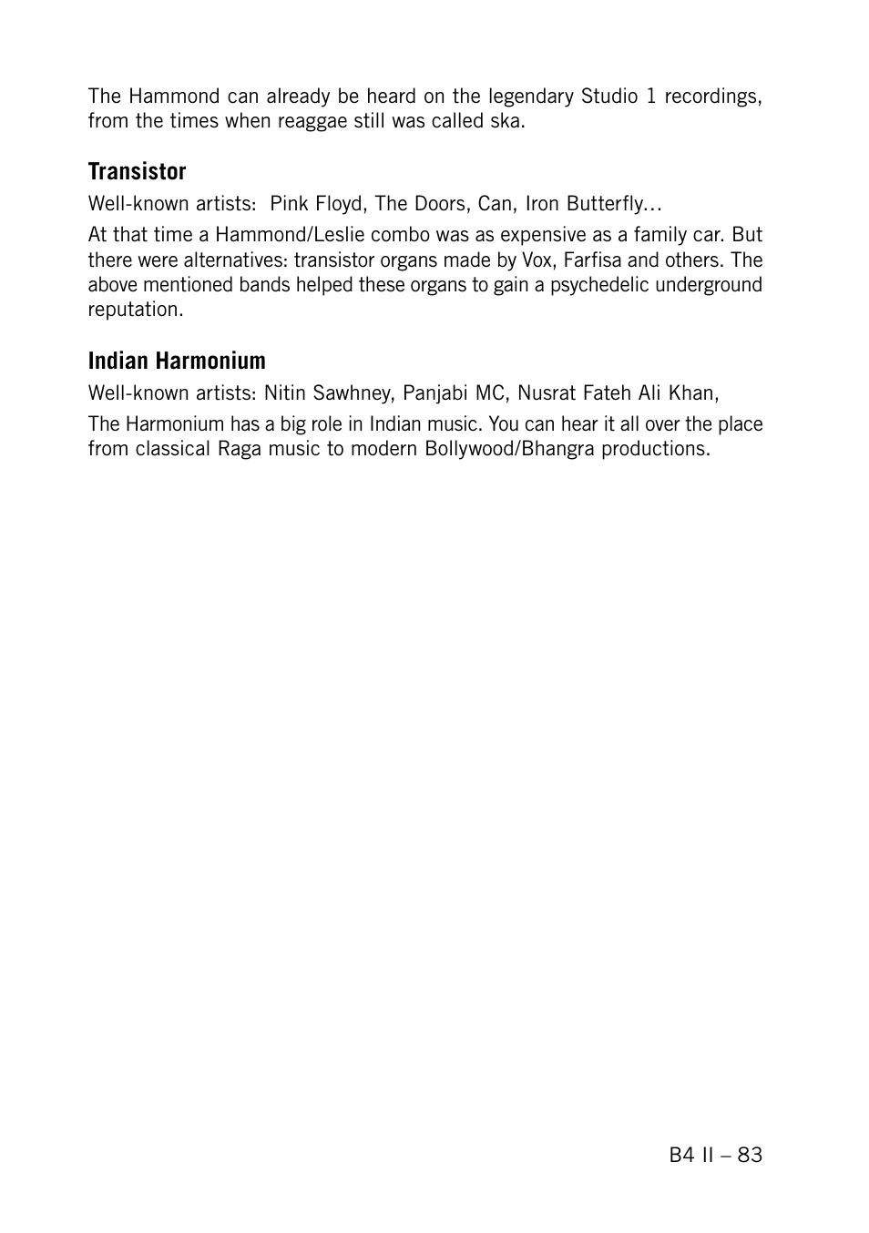 Native Instruments B4 II User Manual | Page 83 / 88