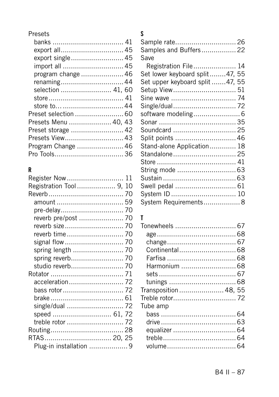 Native Instruments B4 II User Manual | Page 87 / 88