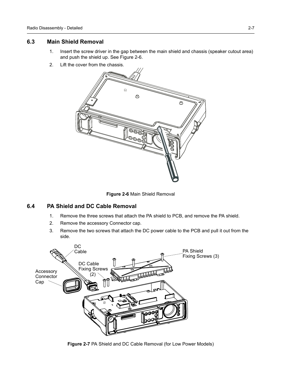 3 main shield removal, 4 pa shield and dc cable removal | Nikon RADIUS CM200 User Manual | Page 21 / 70