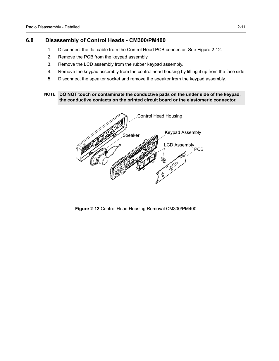 8 disassembly of control heads - cm300/pm400 | Nikon RADIUS CM200 User Manual | Page 25 / 70