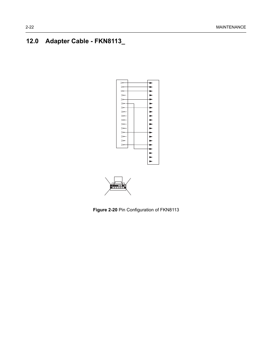 0 adapter cable - fkn8113, 22 maintenance | Nikon RADIUS CM200 User Manual | Page 36 / 70