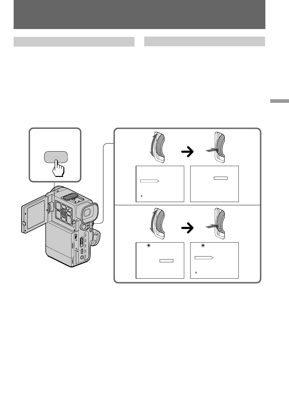 Setting the white balance, Adjusting the white balance, Ajuste del balance de blancos | Select auto in step 4, then press the control dial | Nikon DCR-PC10 User Manual | Page 55 / 124