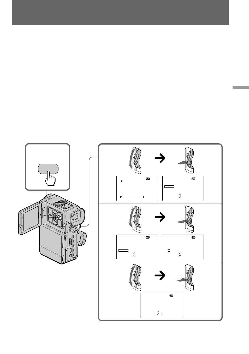 Making a custom title, Creación de títulos personalizados, Advanced operations / operaciones avanzadas | Nikon DCR-PC10 User Manual | Page 79 / 124