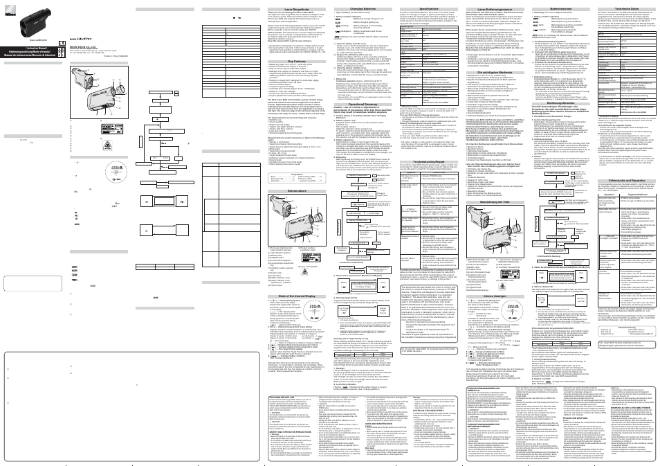 Nikon 800S User Manual | 2 pages