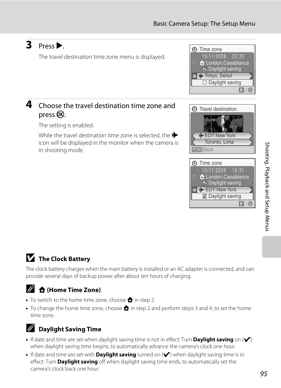 Press k | Nikon CoolPix S202 User Manual | Page 107 / 144