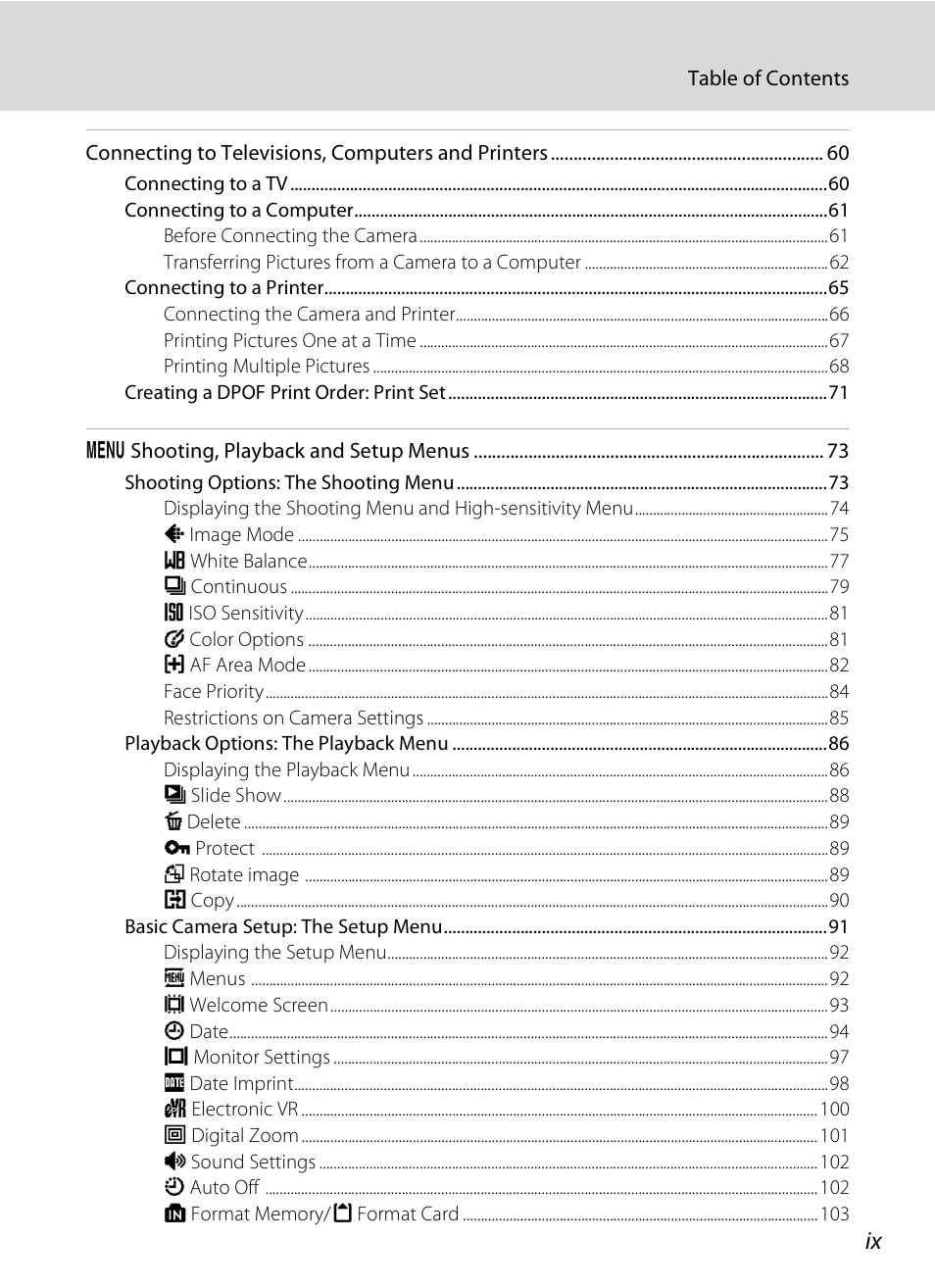 Nikon CoolPix S202 User Manual | Page 11 / 144