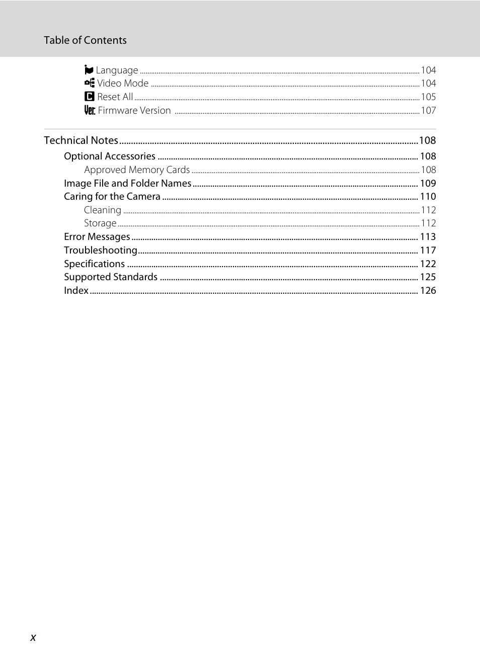 Nikon CoolPix S202 User Manual | Page 12 / 144