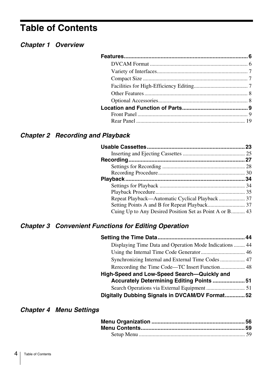 Nikon DSR-1500AP User Manual | Page 4 / 112