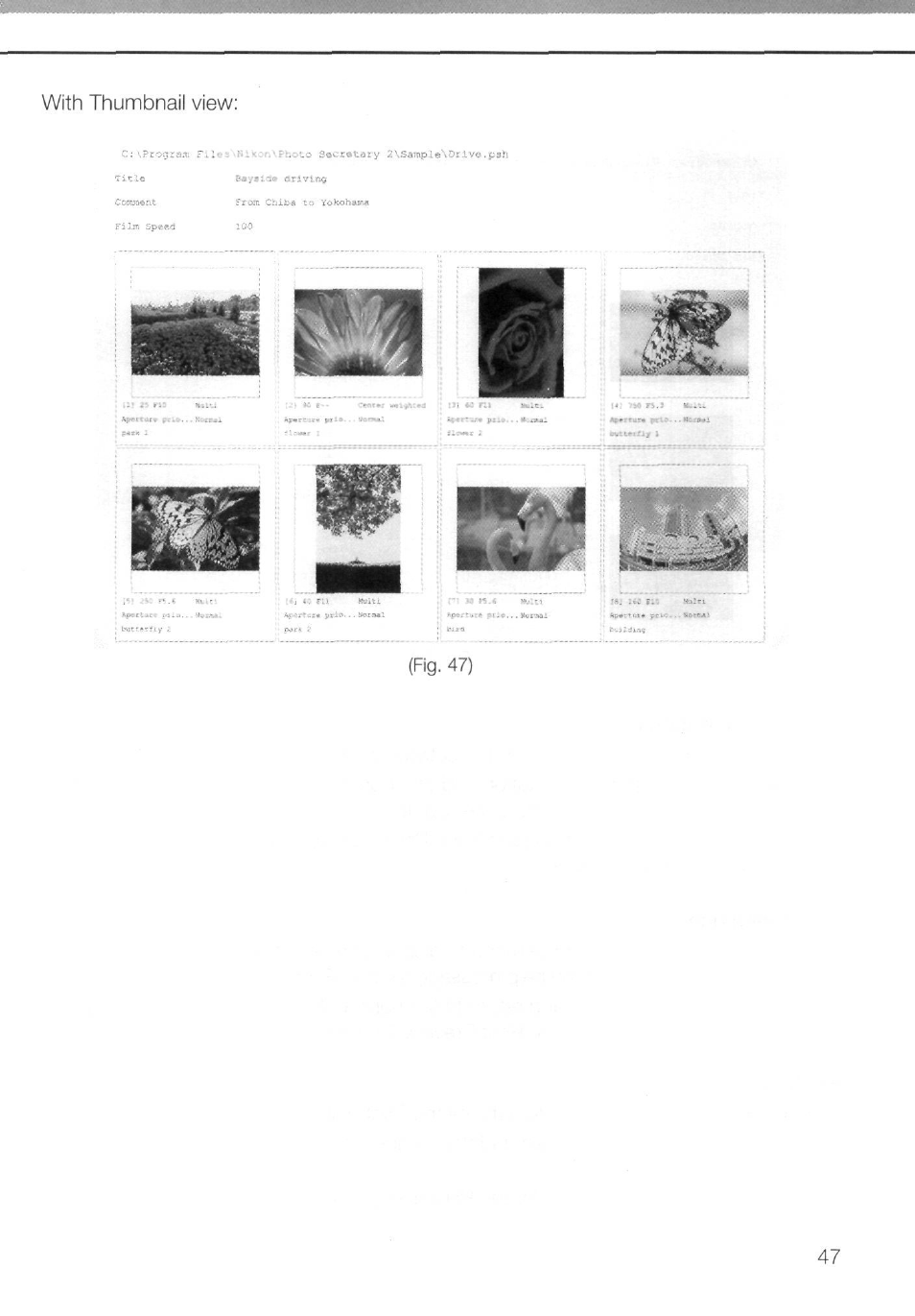 With thumbnail view, Fig. 47) 47 | Nikon AC-2WE User Manual | Page 60 / 65