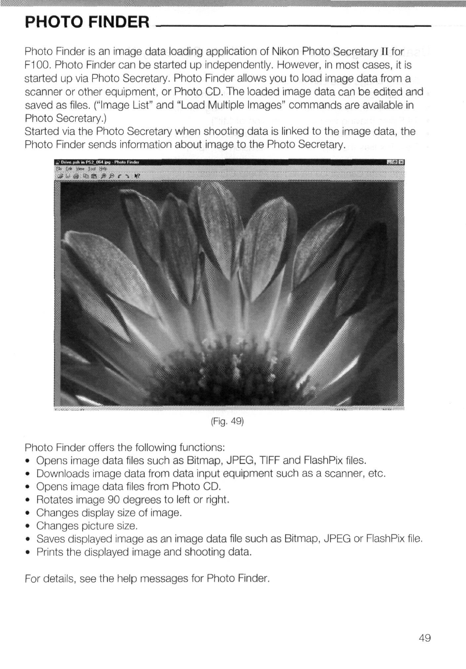 Photo finder | Nikon AC-2WE User Manual | Page 62 / 65