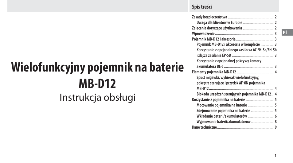 Nikon Multi-Power Battery Pack MB-D12 User Manual | Page 135 / 244